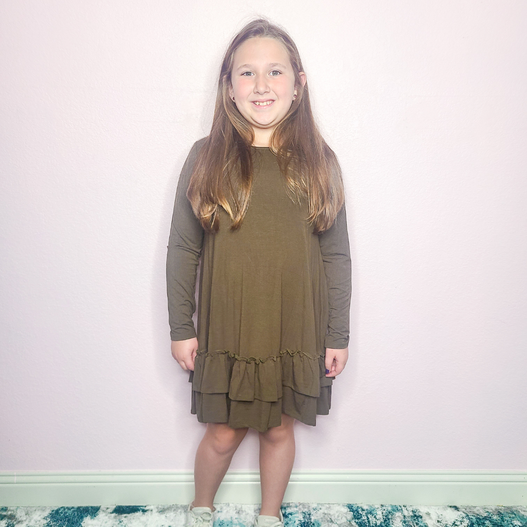 Olive Ruffled Dress Kids