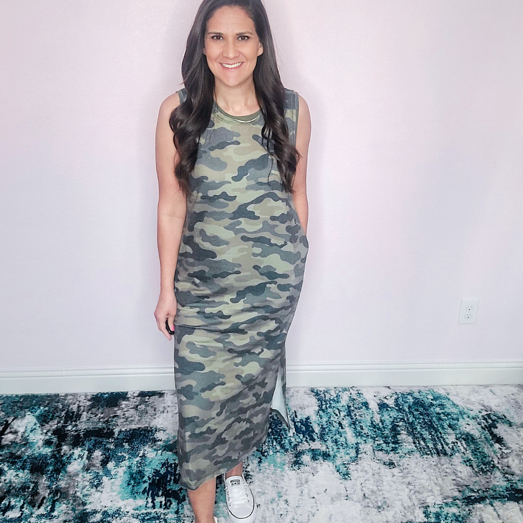 Midi Camo Dress